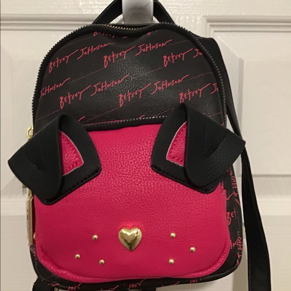 Betsey Johnson Handbags - Betsey Johnson Backpack - Kitsch / Puppy/Kitten